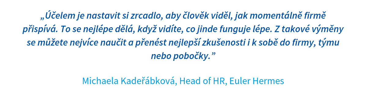 Citace Michaely Kadeřábkové z Euler Hermes