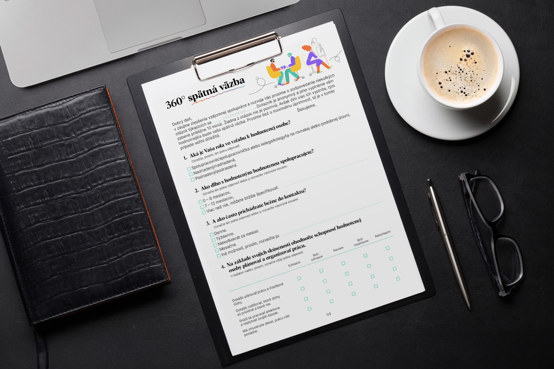 Praktické PDF: Stiahnite si zdarma šablónu na 360° spätnú väzbu.