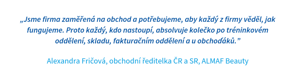 Citace Alexandry Fričové z Almaf Beauty