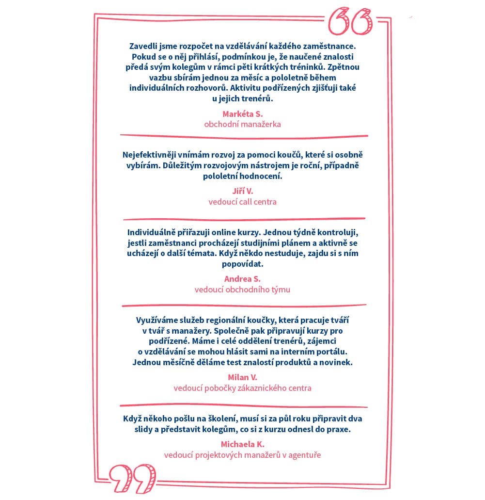 Citace teamleaderů